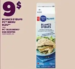 Provigo PC blue menu egg whites offer