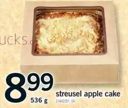 Fortinos streusel apple cake offer
