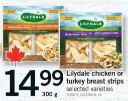 Fortinos Lilydale chicken or turkey breast strips offer