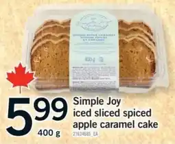 Fortinos Simple Joy iced sliced spiced apple caramel cake offer