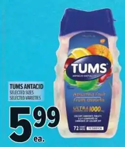 Metro Tums antacid assorted fruit offer
