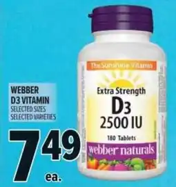 Metro Webber d3 vitamin offer