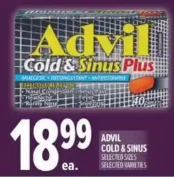 Metro Advil cold & sinus plus offer