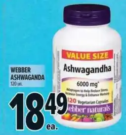 Metro Webber Ashwaganda offer
