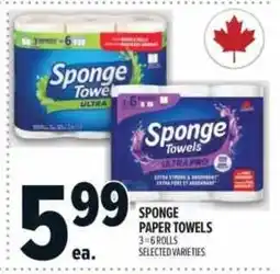 Metro Sponge paper towels offer
