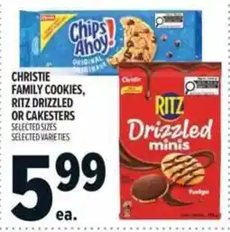 Metro Christie family cookies, ritz drizzled or cakesters offer