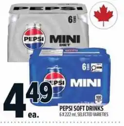 Metro Pepsi soft drinks offer