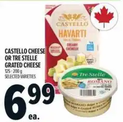 Metro Castello cheese or Tre Stelle grated cheese offer