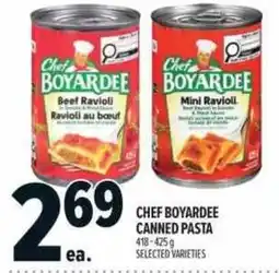 Metro Chef boyardee canned pasta offer