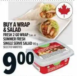 Metro Buy a wrap & salad offer