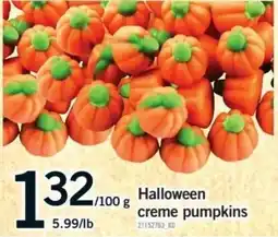 Fortinos Halloween creme pumpkins offer