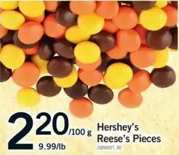 Fortinos Hershey's reese's pieces offer
