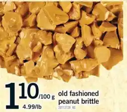 Fortinos old fashioned peanut brittle offer