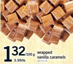 Fortinos wrapped vanilla caramels offer