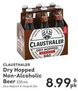 IGA Clausthaler Dry Hopped Non-Alcoholic Beer offer