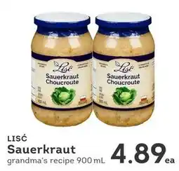 IGA LisC sauerkraut offer