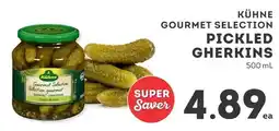 IGA Kühne gourmet selection pickled gherkins offer