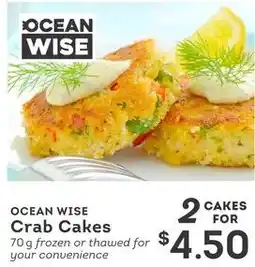 IGA Ocean Wise Crab Cakes offer