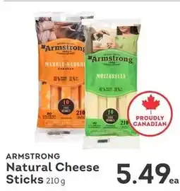 IGA Armstrong natural cheese sticks offer