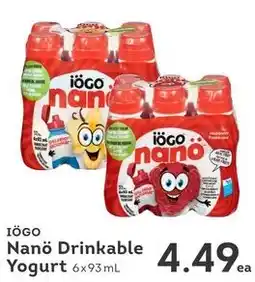 IGA Iogo Nanó Drinkable Yogurt offer