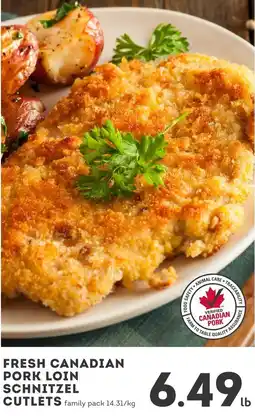IGA Fresh Canadian Pork Loin Schnitzel Cutlets offer