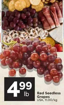 Quality Foods Red Seedless Grapes offer