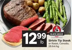 Quality Foods Black Angus Sirloin Tip Steak or Roast offer