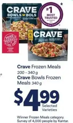 Fortinos Crave frozen meals offer