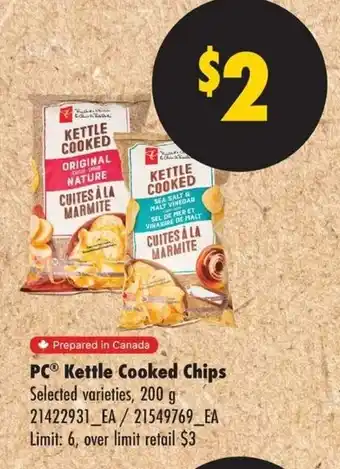 PC Kettle Cooked Chips