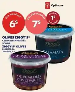 Provigo Ziggy's olives certain varieties offer