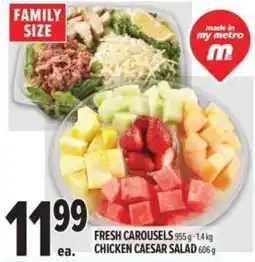 Metro Fresh carousels chicken caesar salad offer