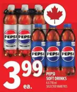 Metro Pepsi soft drinks offer
