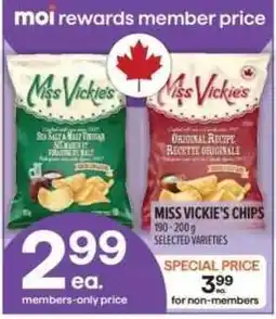 Metro Miss Vickies chips offer