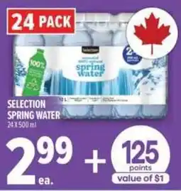 Metro Selection spring water offer