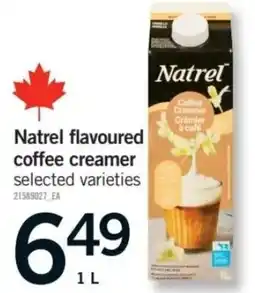 Fortinos Natrel flavoured coffee creamer offer