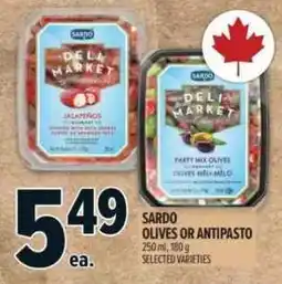 Metro Sardo olives or antipasto offer