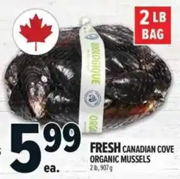 Metro Fresh Canadian Cove Organic Mussels offer