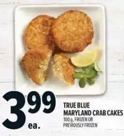Metro True Blue maryland crab cakes offer