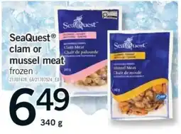 Fortinos SeaQuest clam or mussel meat offer