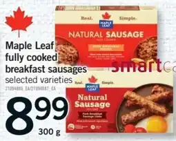 Fortinos Maple Leaf natural sausage offer