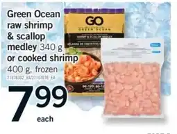 Fortinos Green Ocean raw shrimp & scallop medley offer
