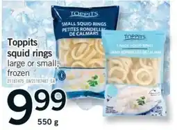 Fortinos Toppits squid rings offer