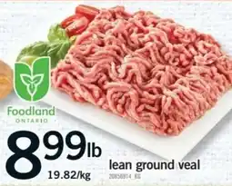 Fortinos foodland lean ground veal offer