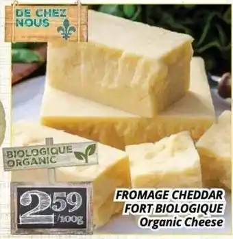 De Chez Nous Organic Cheese