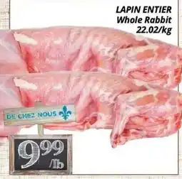 Supermarché PA Whole Rabbit offer