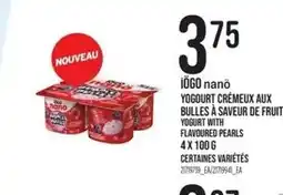 Provigo iGo nano yogurt cremieux aux bulles à saveur de fruit offer