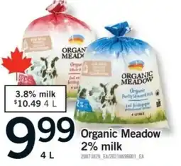 Fortinos Organic Meadow 2% milk offer