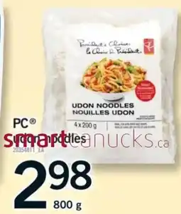 Fortinos pc udon noodles offer