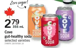 Fortinos Cove gut-healthy soda offer