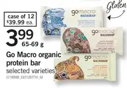 Fortinos Go Macro organic protein bar offer